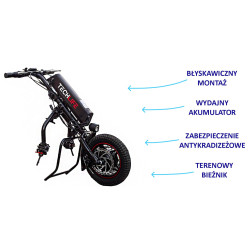 Napęd elektryczny, przystawka do wózka inwalidzkiego Techlife W1