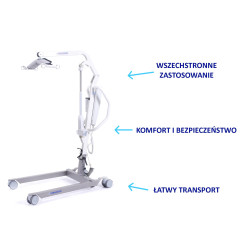 Podnośnik kąpielowo transportowy EAGLE 620 do 150 kg Vermeiren