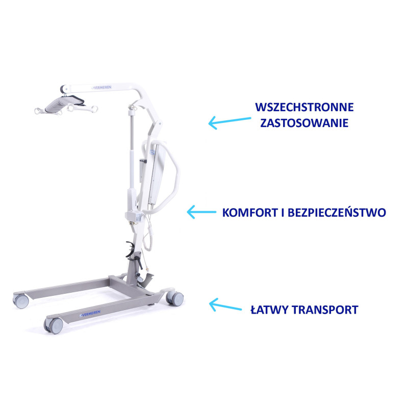 Podnośnik kąpielowo transportowy EAGLE 620 do 150 kg Vermeiren