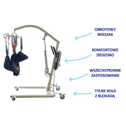 Podnośnik Newton RF-1000 Reha Fund – Bezpieczny i komfortowy transport pacjentów