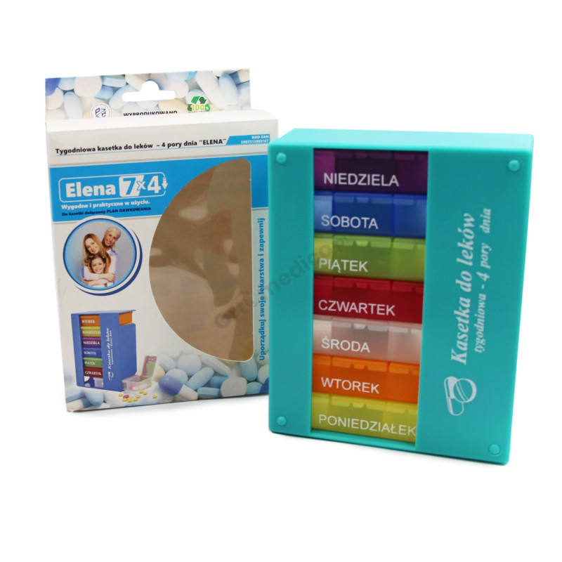 Kasetka Elena na 7 Dni Tygodnia Organizer na Leki El- Comp