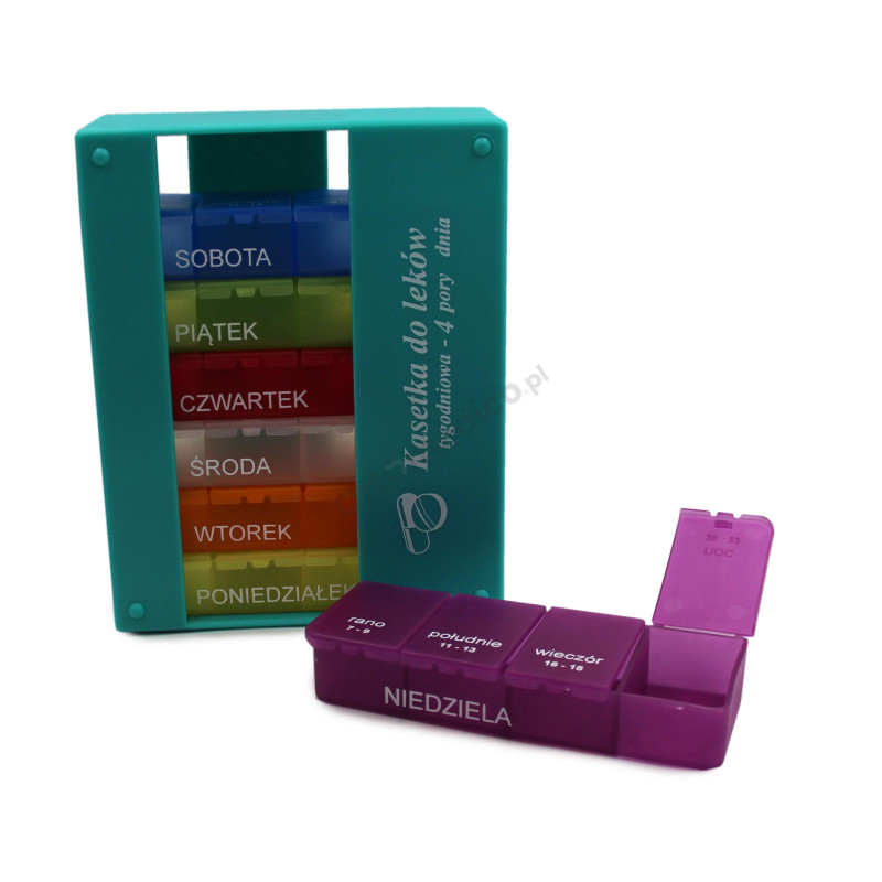 Kasetka Elena na 7 Dni Tygodnia Organizer na Leki El- Comp