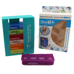 Kasetka Elena na 7 Dni Tygodnia Organizer na Leki El- Comp