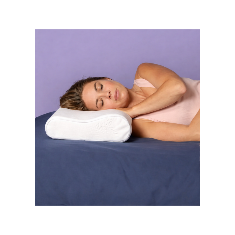 Poduszka ortopedyczna profilowana z pamięcią kształtu do snu Thuasne Cervi+ 50 x 32 x 10,5 / 8 cm