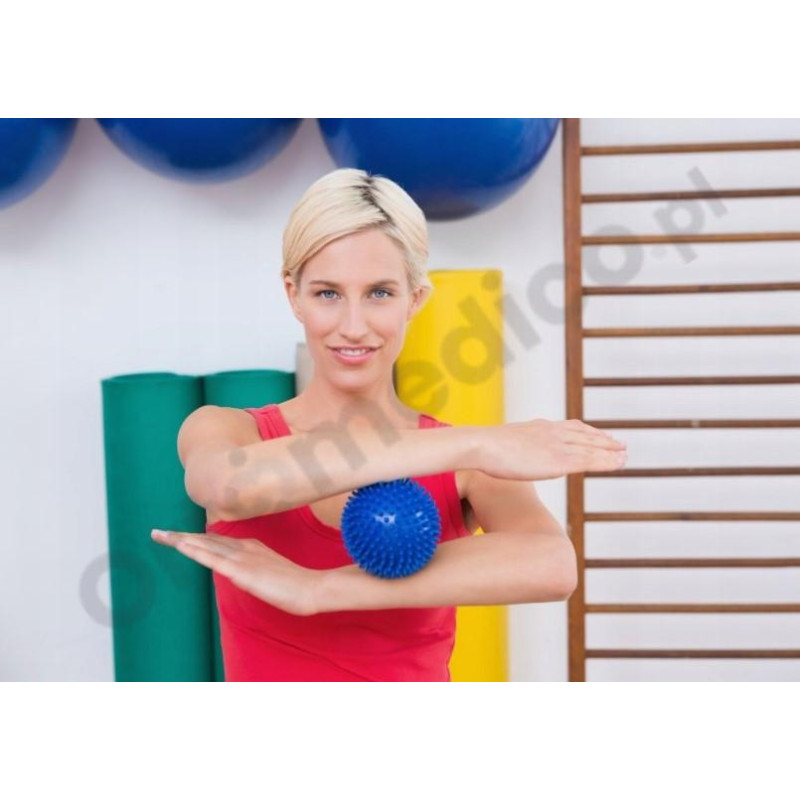 Piłka Rehabilitacyjna Z Kolcami Do Ćwiczeń Masażu HALCAMP 10 cm