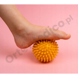 Piłka Rehabilitacyjna Z Kolcami Do Ćwiczeń Masażu HALCAMP 6 cm