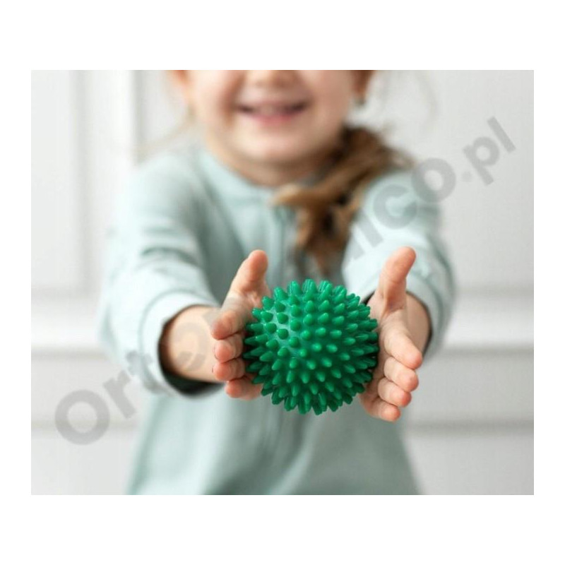 Piłka Rehabilitacyjna Z Kolcami Do Ćwiczeń Masażu HALCAMP 7cm