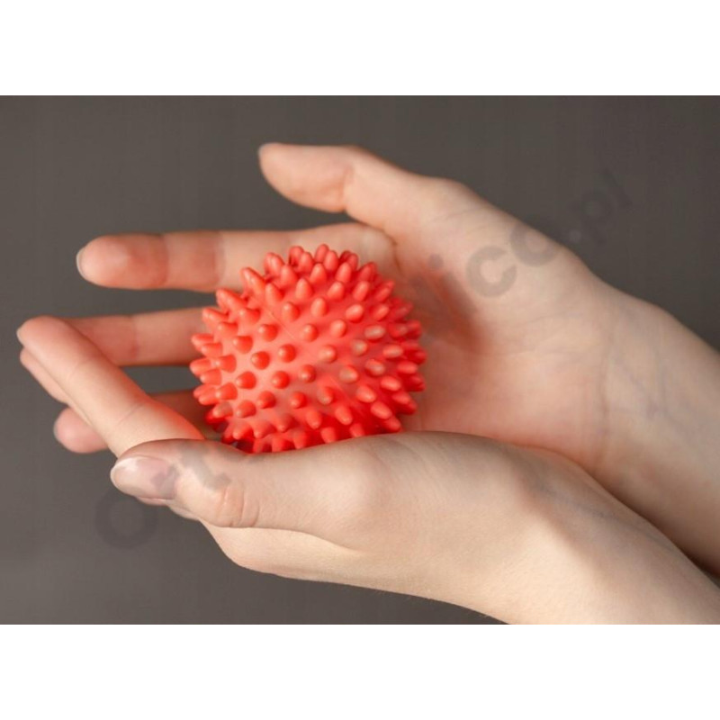 Piłka Masująca Do Ciała z Wypustkami Jeż Halcamp 9 cm Czerwona