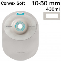 163060  Worek 1-cz Sensura Mio Convex Soft Max 10-50mm 430ml Szary z Okienkiem Zamknięty Coloplast