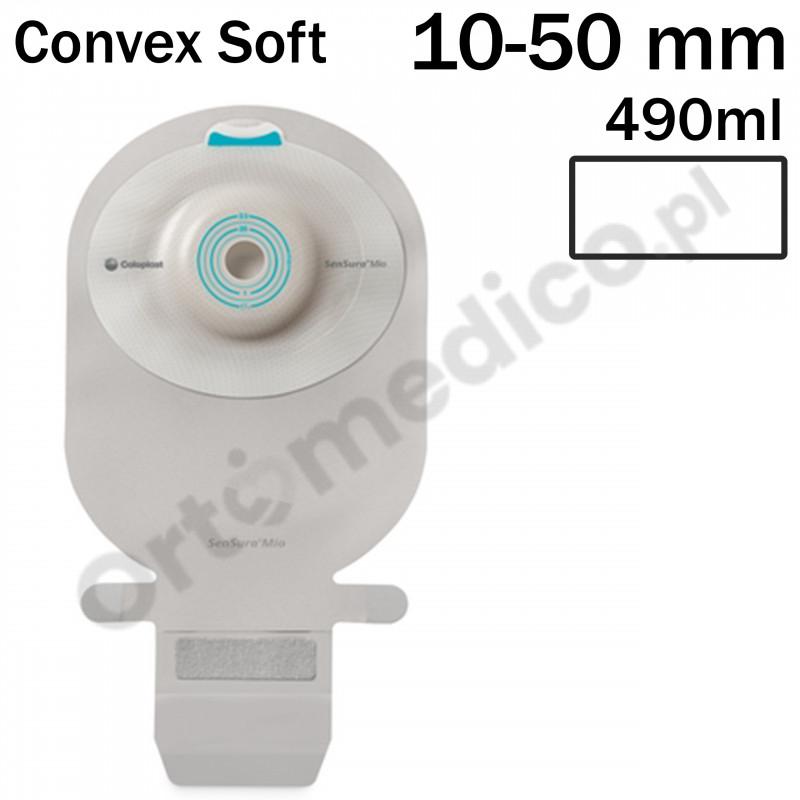 164150 Worek 1-cz Sensura Mio Convex Soft 10-55mm 490ml Przezroczysty Otwarty Coloplast