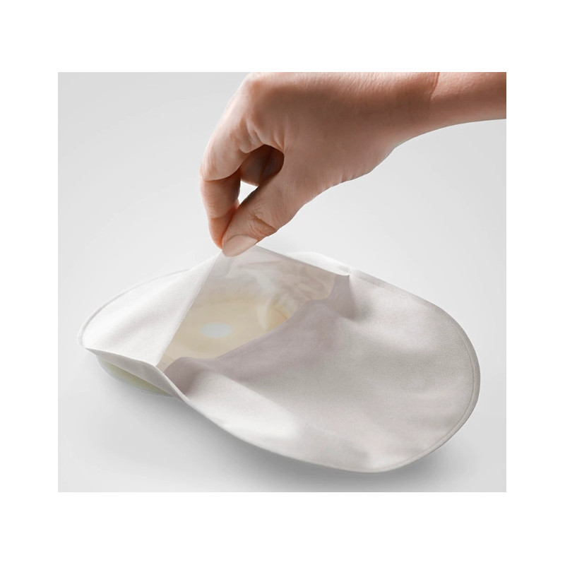 108710 Worek 1-cz Sensura Mio MIDI 440 ml, 15-45mm  Zamknięty  Naturalny Szary z Okienkiem Coloplast