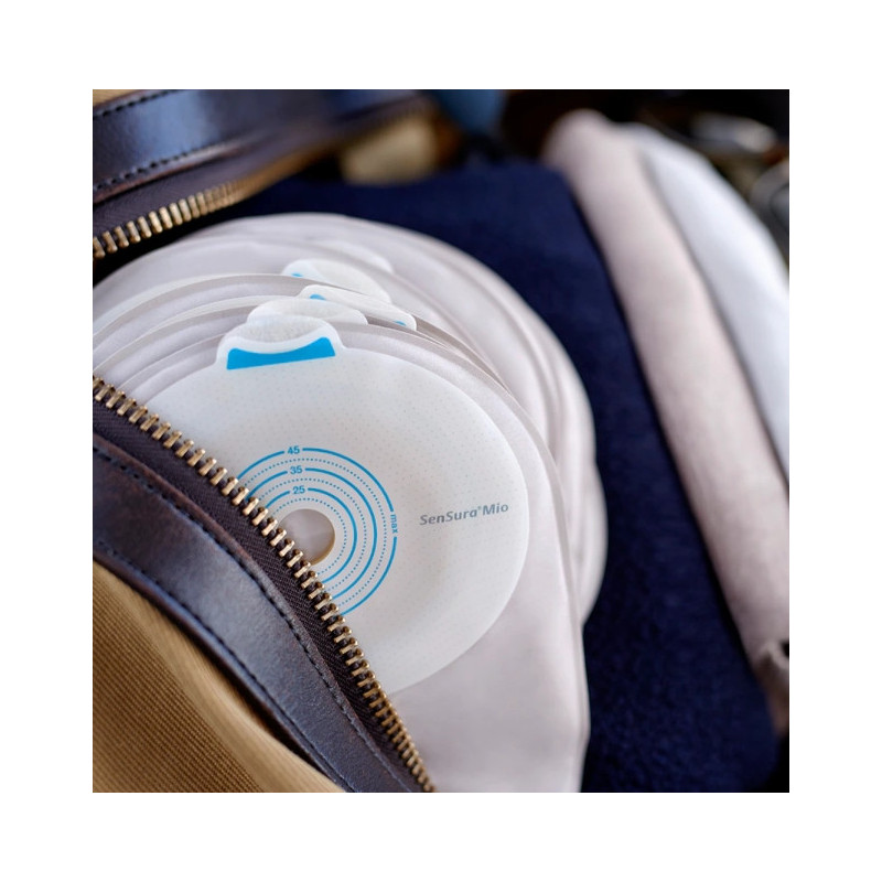 108710 Worek 1-cz Sensura Mio MIDI 440 ml, 15-45mm  Zamknięty  Naturalny Szary z Okienkiem Coloplast