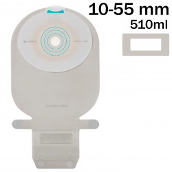 104510 Worek Stomijny Jednoczęściowy Sensura Mio MAXI 510 ml, 10-55mm Otwarty Naturalny Szary z Okienkiem Coloplast