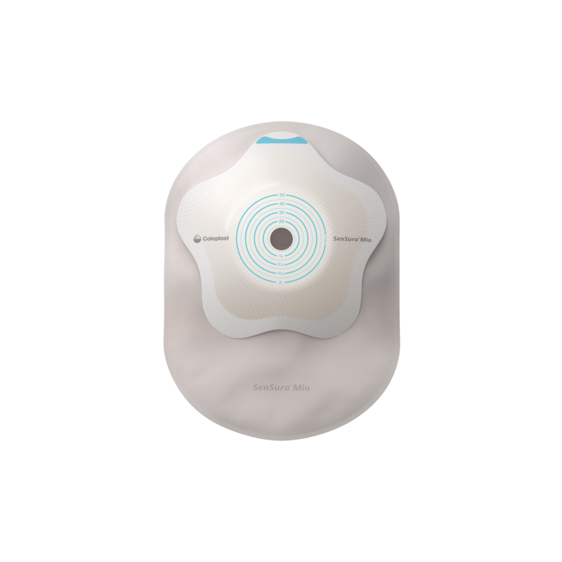 181700 Worek 1-cz SenSura Mio Concave 10-50mm Maxi Z Filtrem Neutralny z Okienkiem  Zamknięty Coloplast