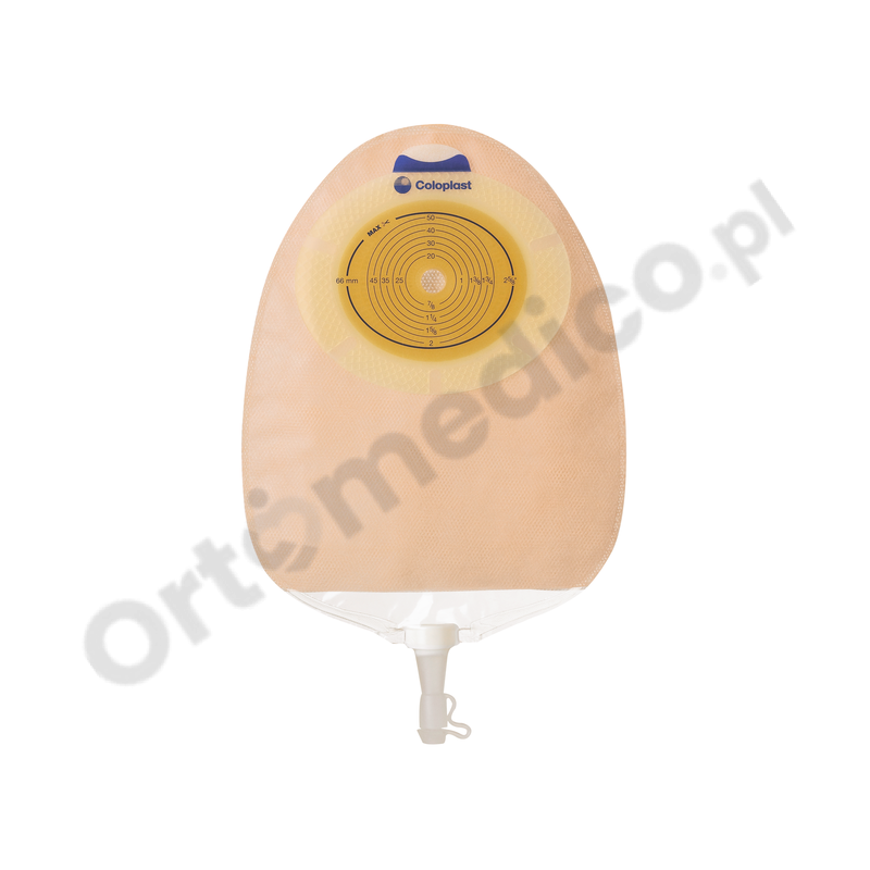 118020 Worek Urostomijny 1-cz SenSura 10-76 mm 400 ml Maxi Cielisty Coloplast