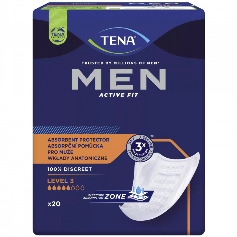 TENA Men Active Fit Level 3 wkłady anatomiczne
