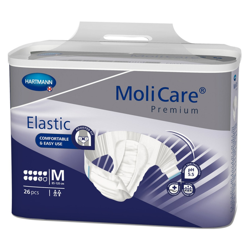 MoliCare Premium Elastic 9K pampersy zapinane na rzepy NTM