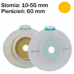 105220 Płytka Stomijna SenSura Mio Click 60/10-55 mm Płaski Przylepiec Z uszkami Do Paska Coloplast