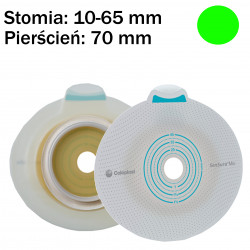 105310 Płytka Stomijna SenSura Mio Click 70/10-65mm Płaski Przylepiec Z uszkami Do Paska Coloplast