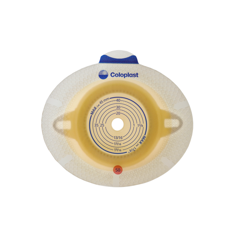 100210 Płytka Stomijna SenSura Click 50/10-45 mm Z Uszkami Do Paska Coloplast