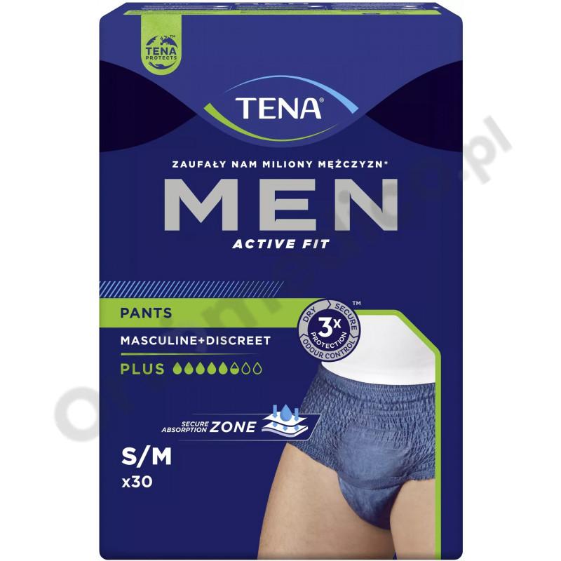 TENA Men Pants Plus Blue majtki chłonne męskie niebieskie