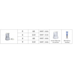 MMT-243A Zestaw infuzyjny medtronic minimed mio advance wkłucia do użycia do pomp medtronic 9mm/60cm