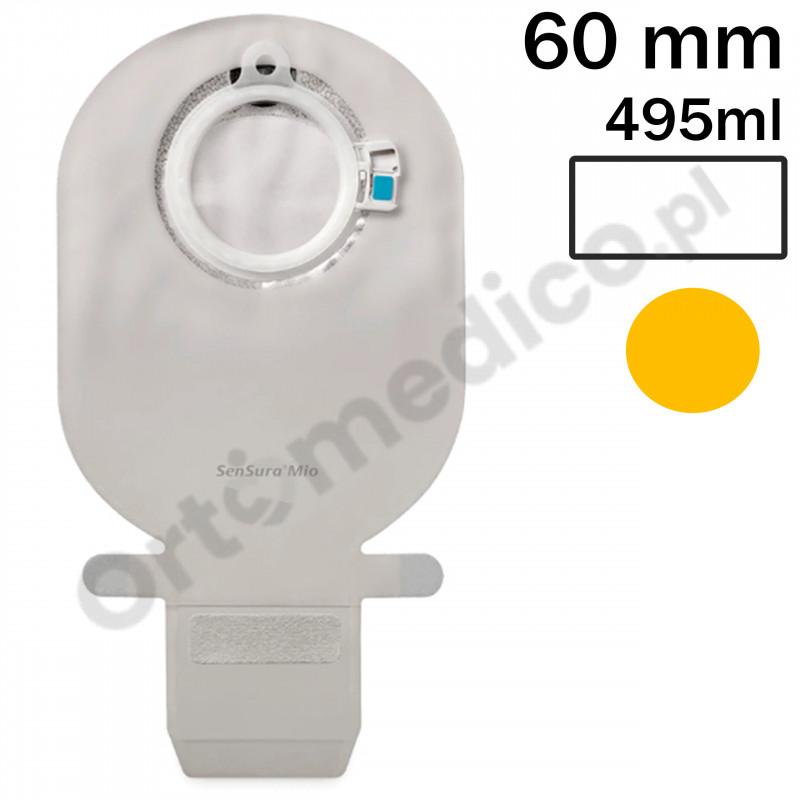 114530 Worek Dwuczęściowy SenSura Mio Click 60mm 495ml z Filtrem Otwarty Przezroczysty Coloplast