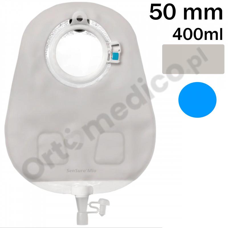 114960 Worek Urostomijny 2-cz SenSura Mio Click  50mm 400ml Midi Neutralny Szary Coloplast