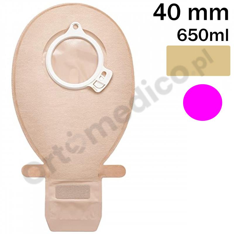 103640 Worek Dwuczęściowy SenSura Click 40 mm 650 ml Cielisty Otwarty Coloplast