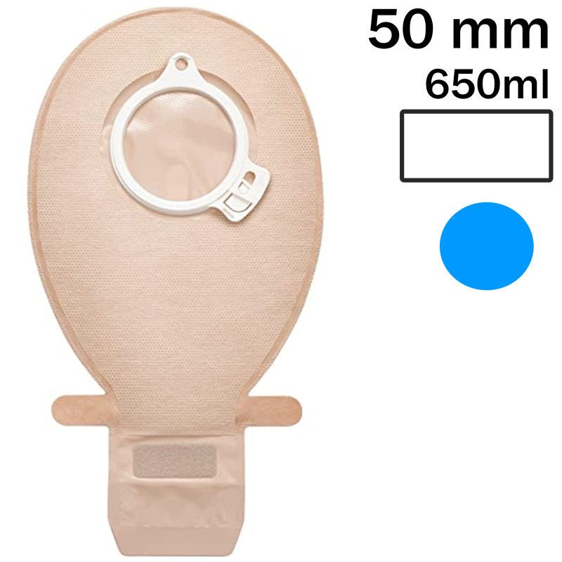 103650 Worek Dwuczęściowy SenSura Click 50 mm 650 ml Cielisty Otwarty Coloplast