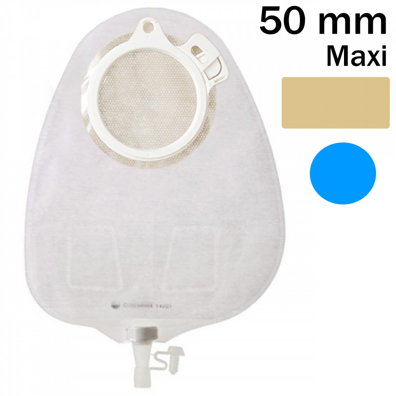 142250 Worek Urostomijny 2-cz Alterna Multichamber 50 mm Maxi Biały/Cielisty Coloplast