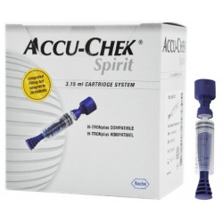 Accu-Chek Pojemnik Na Insulinę Do Pomp Accu-Chek Plastikowy Niebieski