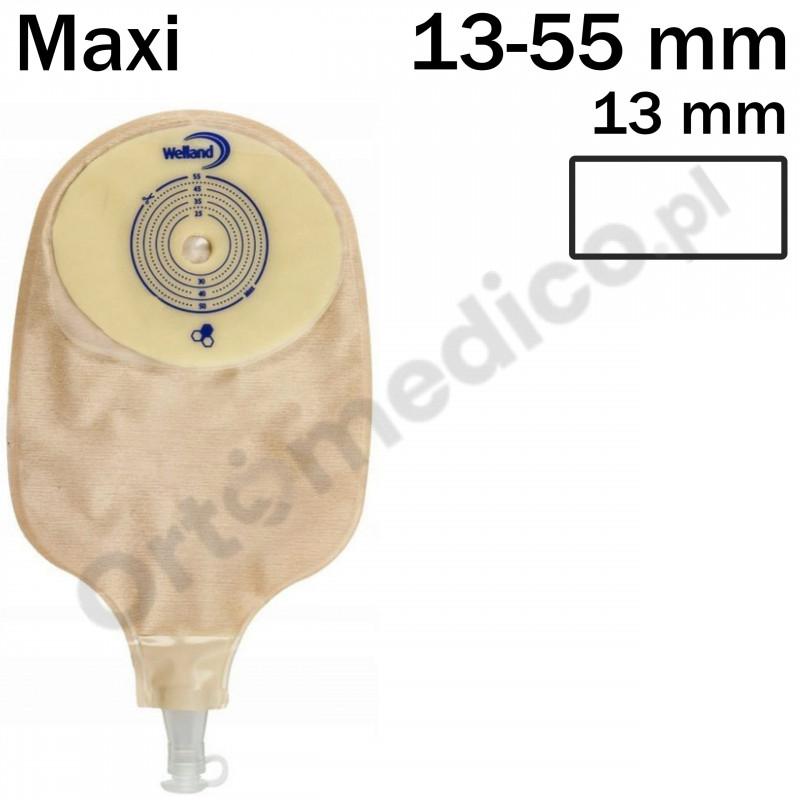 XMHUL713 Worek Jednoczęściowy Aurum Urostomijny  13/13-55 mm Maxi Welland Przezroczysty Z Miodem Manuka