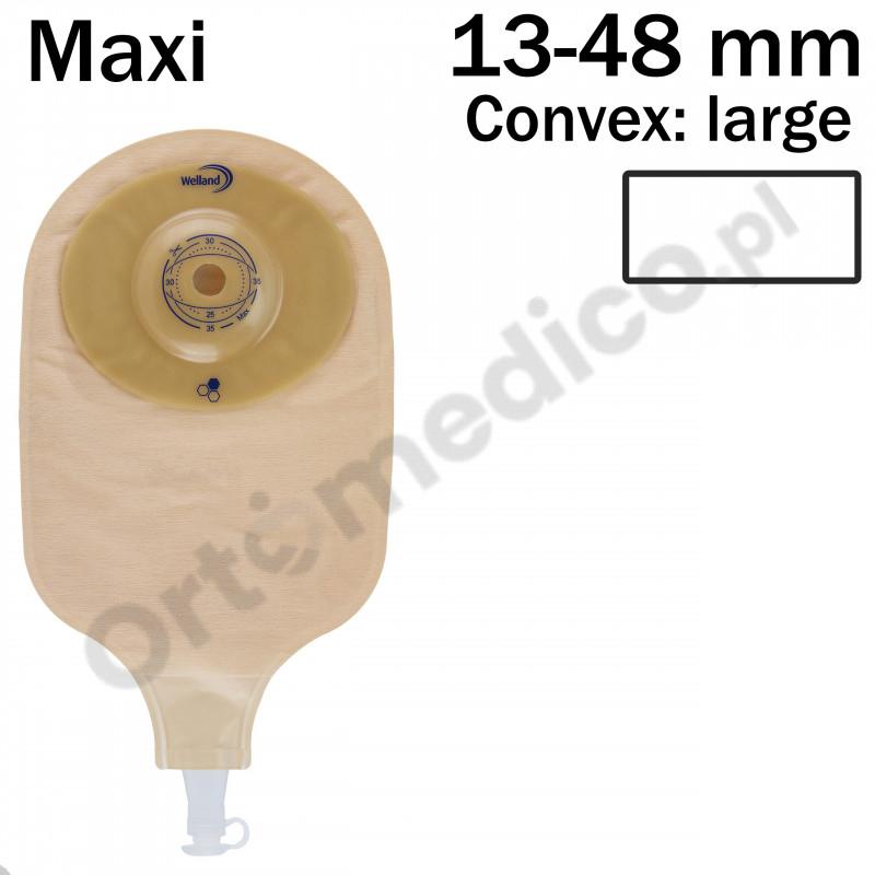 XMHNUL313 Worek Jednoczęściowy Aurum Convex Urostomijny  13-48 mm Maxi Welland Przezroczysty Z Miodem Manuka