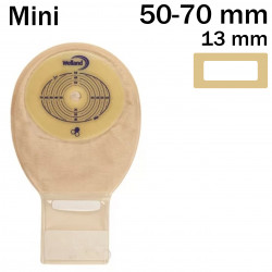 XMHDS513 Worek Jednoczęściowy Aurum  Drainable 13/50-70mm 210 ml Mini Welland Z Miodem Manuka Beż z Okienkiem Otwarty