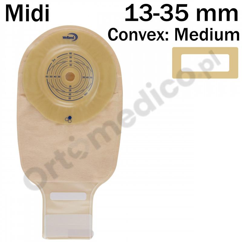 XMHNDM513 Worek 1-cz Aurum Convex Drainable Medium 13-35mm Midi  Welland Z Miodem Manuka Beż z Okienkiem