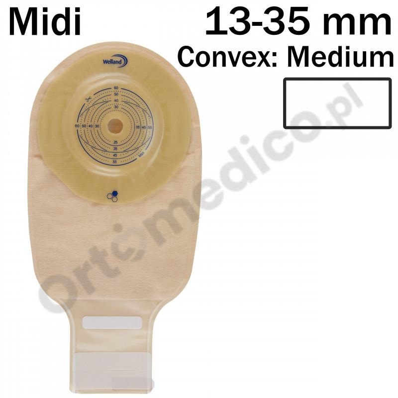 XMHNDM713 Worek 1-cz Aurum Convex Drainable Medium 13-35mm Midi  Welland Z Miodem Manuka Przezroczysty