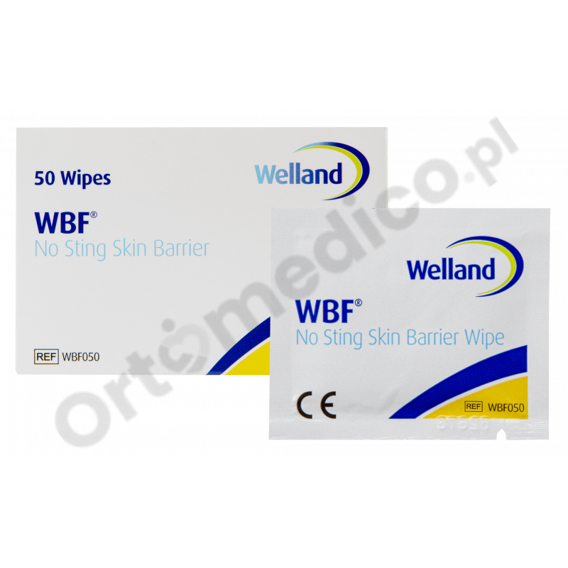 WBF050  Gaziki Barrier Film Z Płynem Ochraniającym "Druga Skóra" Bezalkoholowe Welland