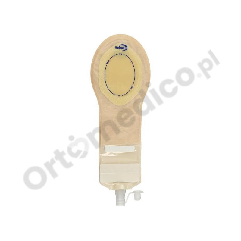 XSOP500 Worek Pediatryczny Jednoczęściowy Pedriatic Pouch Fistula Bag, Drenażowy 0-70-50 Mini Z Filtrem Beż z Okienkiem Welland