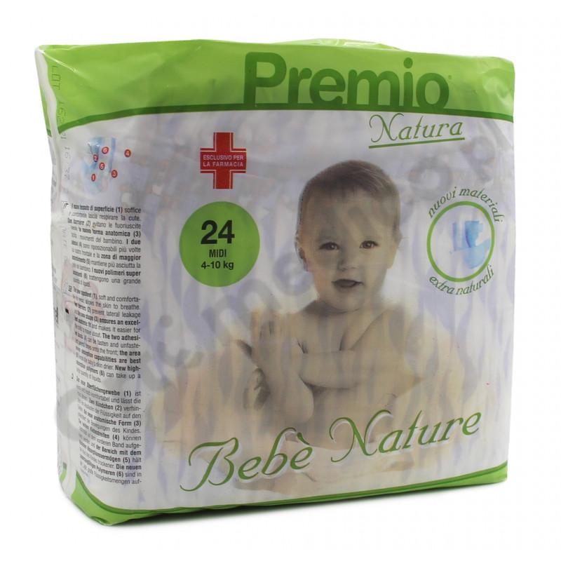 Premio Natura Midi pieluchomajtki dla dzieci ekologiczne 4-10 kg Gespar