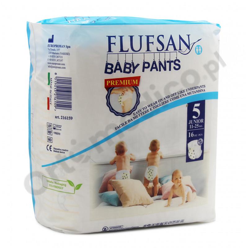 Flufsan Baby Pants 5 Junior Gespar majtki chłonne wciągane dla dzieci 11-25kg
