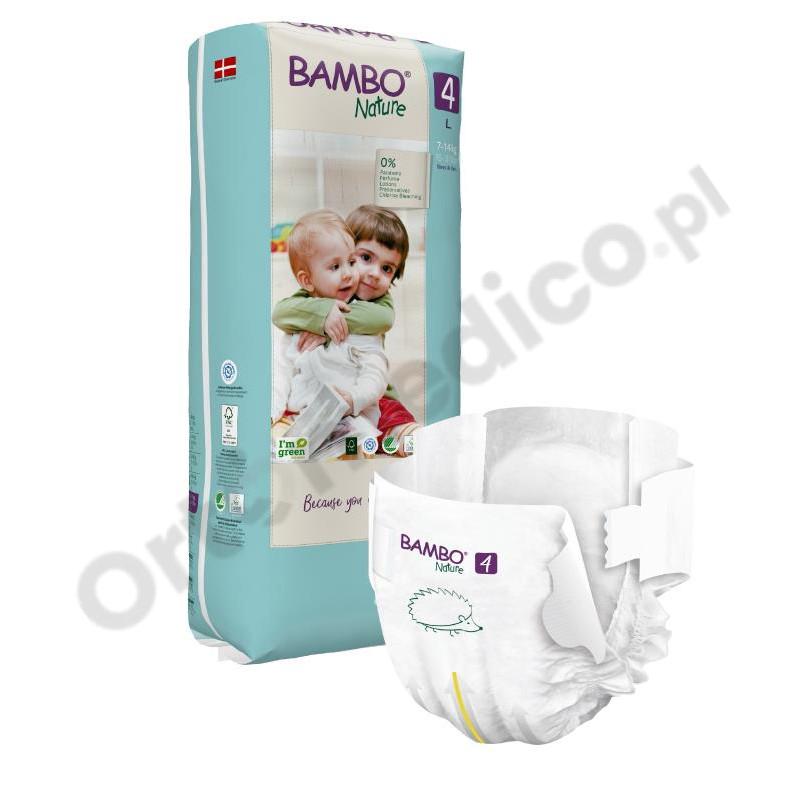 ABENA Bambo Nature 4 Maxi ekologiczne pieluchy na rzepy dla dzieci 7-14 kg