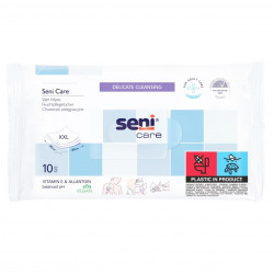 Seni chusteczki mokre nawilżane dla osób starszych 10 szt. Seni chusteczki mokre nawilżane dla osób starszych 10 szt.