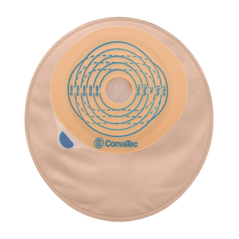421816 Worek 1-częściowy Stomijny ConvaTec Esteem + Zamknięty Mały z Filtrem 20-70 mm Beżowy Z Okienkiem