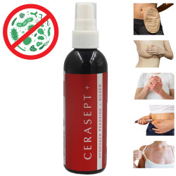 Cerasept+ Antybakteryjny Płyn Do Uszkodzonej Skóry, Na Odleżyny 100ml Ropiejąca Rana