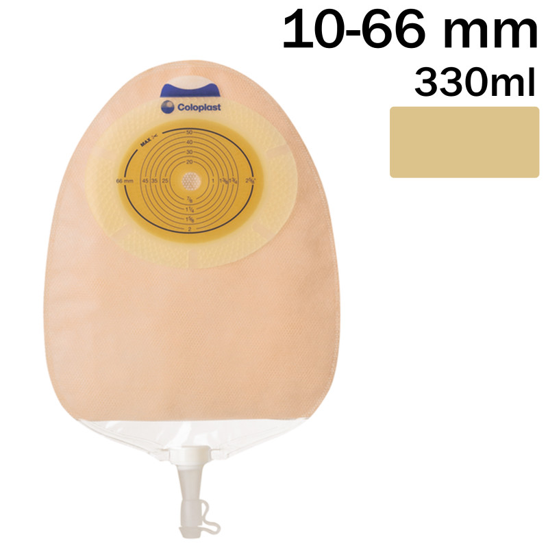 118010 Worek Urostomijny 1-cz SenSura Convex Light 10-66 mm 330 ml Cielisty Coloplast