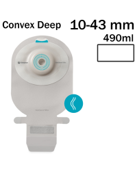 164550 Worek 1-cz Sensura Mio Convex Deep 10-43mm 490ml Przezroczysty Otwarty Coloplast