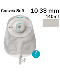 168050 Worek Urostomijny 1-cz Sensura Mio Convex Soft 10-33mm 440ml Szary Coloplast
