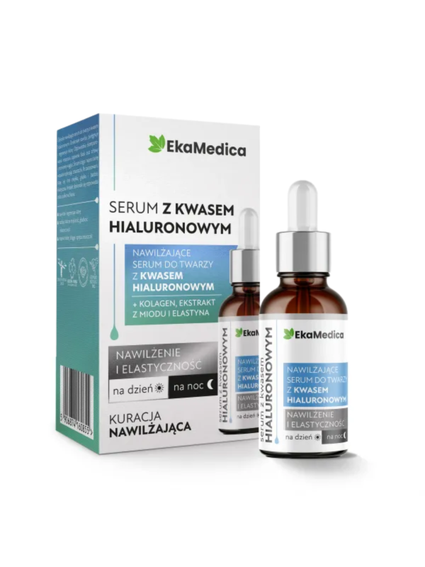 Nawilżające Serum z Kwasem Hialuronowym EkaMedica 20 ml – Regeneracja i Ujędrnienie