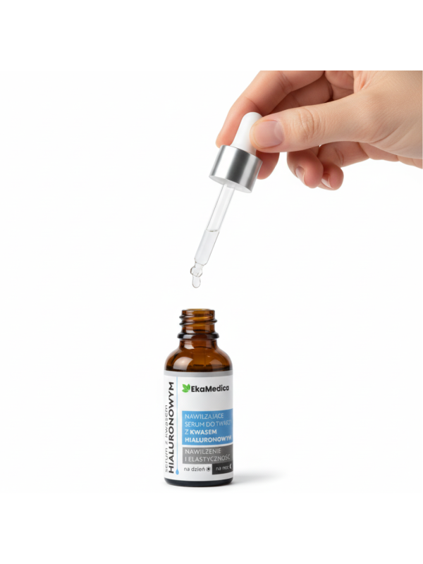Nawilżające Serum z Kwasem Hialuronowym EkaMedica 20 ml – Regeneracja i Ujędrnienie